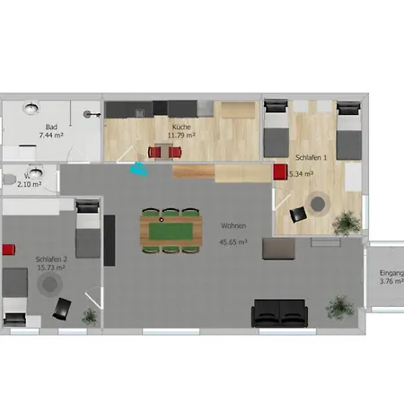 Lejlighed Boardinghouse-halverde *